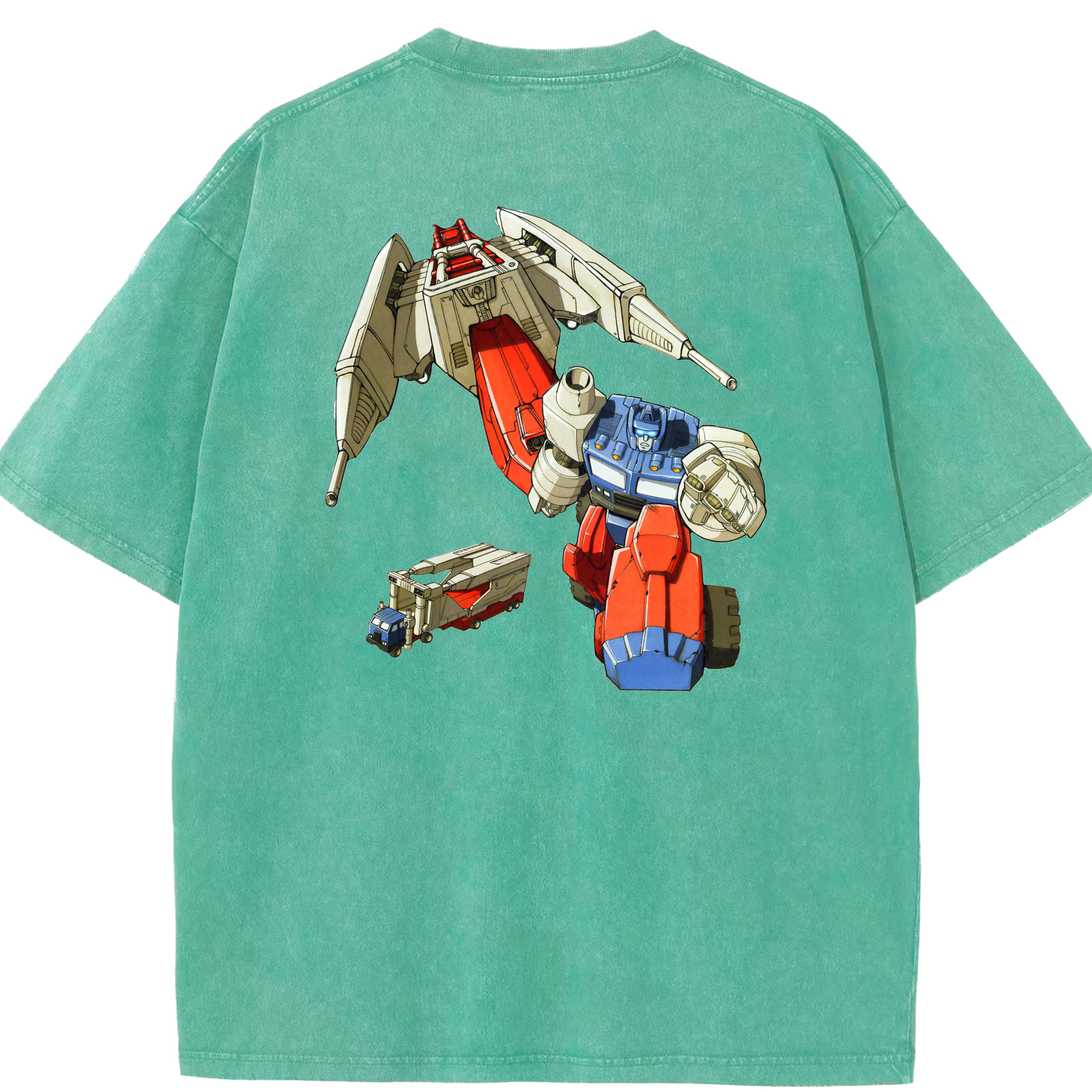 （画像用）  綿100% ヴィンテージ風 半袖Tシャツ（背面プリント）